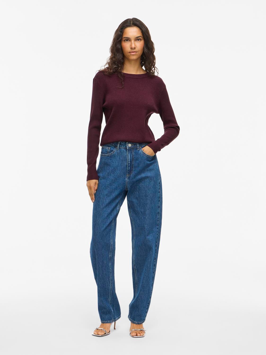 VICOMFY Pullover - Fig - VERO MODA & VILA Bergvik